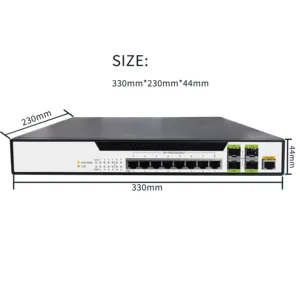 8 Port Smart 2.5G AI PoE Network Switch With Watchdog Vlan Priority Dial Mode Factory Original