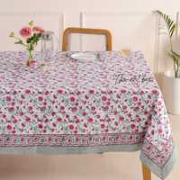 Nappe de table élégante en coton faite à la main avec bordure en dentelle Couverture de table à manger de style luxe pour la décoration d'événements de cuisine Prix bas disponible