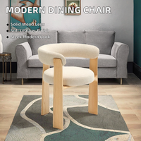 Chaise de salle à manger de style design moderne Changming, mobilier de salle à manger contemporain, revêtement en similicuir, pieds en bois CY125, garantie 2 ans