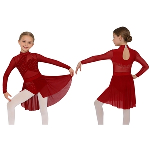 Vestidos de Danza para Niñas de 6 a 16 Años, con Braguitas Integradas, para Patinaje Artístico, Danza Lírica, Actuaciones en Escenario y Eventos - Product Image 2