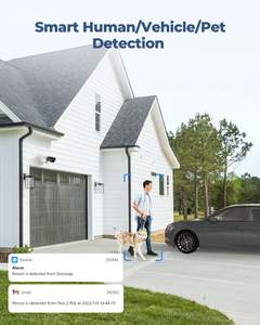 Sistema de Câmera de Segurança PoE Reolink 4K com Lente Dupla para Casa e Exterior, Detecção Inteligente, Câmera IP com Comunicação Bidirecional em 180 °   Ângulo de Visão - Product Image 3