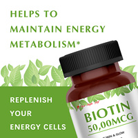 Capsules de biotine - Complément beauté pour la croissance des cheveux, renforce les ongles et nourrit la peau, éclat naturel, sans OGM