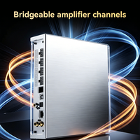 Amplifier DSP Mobil 12 Saluran Kustom Output Tingkat Tinggi Rendah 96KHz 24Bit Fiber Coax Bluetooth Prosesor Audio Mobil Dukungan OEM