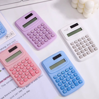 Calculatrice scientifique miniature portable pour bureau et étudiants, petite calculatrice en plastique de haute qualité avec alimentation solaire
