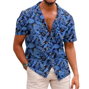 Fashion Resort Summer Beach Shirt stampa floreale camicie firmate da uomo camicie hawaiane a maniche corte Casual per uomo 2023