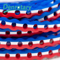 Tirantes de ortodoncia Cadena de potencia elástica de dos tonos Soportes de ortodoncia para dientes Productos dentales de higiene bucal multiusos