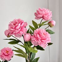 Bouquet de fleurs artificielles de pivoine et d'hortensia pour mariage, vente en gros, arrangement décoratif, décoration murale, fleurs artificielles pour mariage