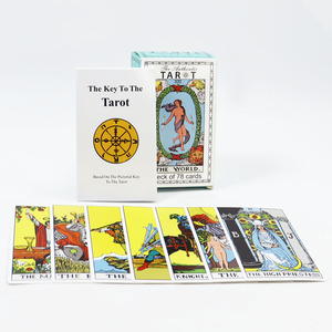 Impression <span class=keywords><strong>de</strong></span> <span class=keywords><strong>cartes</strong></span> <span class=keywords><strong>de</strong></span> tarot <span class=keywords><strong>de</strong></span> <span class=keywords><strong>jeu</strong></span> blanc familial <span class=keywords><strong>de</strong></span> haute qualité personnalisé faire une carte <span class=keywords><strong>de</strong></span> tarot <span class=keywords><strong>de</strong></span> cavalier magique <span class=keywords><strong>avec</strong></span> guide - Product Image 3