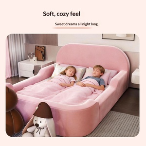 Sofá <span class=keywords><strong>Cama</strong></span> <span class=keywords><strong>Modular</strong></span> para Niños, con Funda Lavable, Diseño Nórdico, Plegable, Sin Estructura, Relleno de Esponja Comprimida - Product Image 4