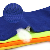 Chaussette de compression de football respirante en fibre de polyester, manchon de jambe tricoté pour la course et le fitness, protège-tibias stabilisant pour l'entraînement en extérieur