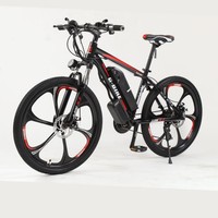 Vélo de montagne électrique en alliage d'aluminium de 26 pouces en provenance de Chine, super léger, batterie au lithium 48v, moteur intégré dans le moyeu arrière, vélo électrique