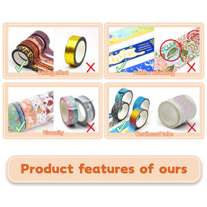 OEM Manufactory <span class=keywords><strong>Washi</strong></span> <span class=keywords><strong>Tape</strong></span> Diseño personal de papel amor y regalos - Product Image 4