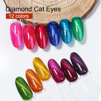 BD Make Your Logo Magnet Diamond Cat Eye Gel Polish Nail Art Magnétique Uv Gel Nail for Led Cat Eye Gel Polish Hema Free Tpo Free