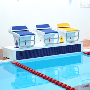 Bloc de départ de natation en fibre de verre compétitif, plateforme de saut pour piscine, outils et accessoires de sports nautiques - Product Image 2