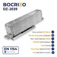 Charnières de porte modernes robustes à amortisseur hydraulique, capacité 300-400 kg, vitesse réglable en deux étapes, ouverture à 360°, vente en gros usine