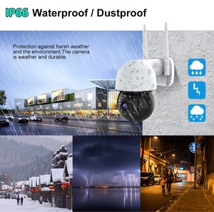 Dernière Caméra de Sécurité Extérieure Intelligente 4MP 2MP avec Détecteur et Système d'Éclairage Annulaire Lumineux, Objectif Fisheye 4MP, <span class=keywords><strong>WiFi</strong></span> 5GHz, Capteur CMOS - Product Image 5