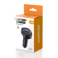 Transmetteur FM Bluetooth voiture 3.1A Port USB + Type-C Charge appel mains libres modulateur Radio Audio sans fil lecteur MP3