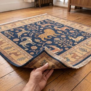 Luxury Tribal Oushak Hand Knotted Wool Carpet with Classic Heritage Pattern for Dining Room Bedroom Grand Hallway Villa Decor - Product Image 6