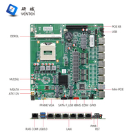 Carte mère Intel PGA 946 Socket Haswell 4ème génération I3 I5 I7 ITX, nouvelle carte mère pour pare-feu, DDR3, 6 LAN, Mini-PCIe PCIe X8, SIM