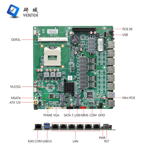 <span class=keywords><strong>Intel</strong></span> PGA 946 ổ cắm Haswell 4 i3 i5 i7 Bo mạch chủ công nghiệp DDR3 6 Lan mini-pcie PCIe X8 Sim Bo mạch chủ tường lửa - Product Image 3