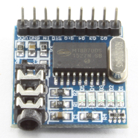 Módulo decodificador DTMF MT8870, interfaz de audio de 3,5mm, placa de reconocimiento de frecuencia de voz para microcontrolador STM32, Control remoto