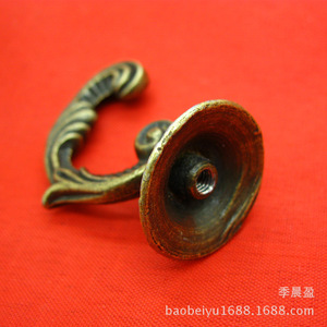 Chengyu C116 European Antique Style Wall <b>Hook</b> Solid Alloy 4.5cm Durable Coat <b>Hook</b> For <b>Kitchen</b> Living Room - Product Image 4