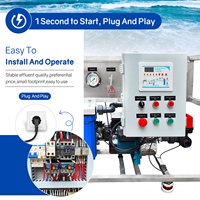 Système de dessalement d'eau de mer par osmose inverse certifié CE, contrôlé par un petit PLC, avec filtre à sable, capacité 120-250L/H, traitement de l'eau