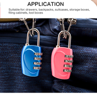 Sac à dos de voyage à roulettes avec mini cadenas à combinaison pour casier de gym et boîte à outils, petit cadenas, best-seller à l'export