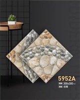 Carreaux de sol en céramique 30x30cm de l'usine chinoise en gros avec texture aspect galets pour cours extérieures OEM / ODM