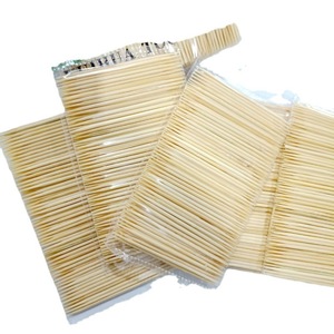 Paquete de 5 palillos de dientes, palillos de dientes de bambú, palillos de dientes económicos para restaurantes, palillos de dientes de doble punta, venta al por mayor disponible para 2 unidades - Product Image 1