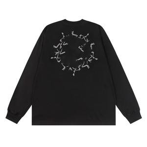 Camiseta informal de manga larga a juego para parejas con estampado de letras Ac de alta calidad a la moda - Product Image 6