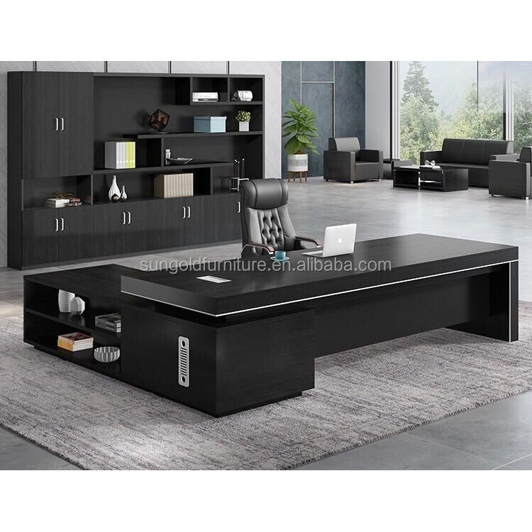 モダンオフィス家具、木製オフィスエグゼクティブデスク（SZ-OD014