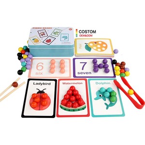 New Product Clip Bead Number Color Matching Montessori Multi Function Children Educational Learning Toys for Kids Toddler Boys - Product Image 2