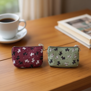 Monedero con diseño de perro West Highland, 11,5x9 cm, con diseño de lazo rojo - Product Image 2