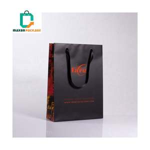 Bolsas de regalo de papel de compras de fondo ancho/base extra personalizada de proveedor Chino - Product Image 5