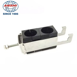 Abrazadera de Alimentación de un Solo Orificio ANSHI, Soporte de <span class=keywords><strong>Cable</strong></span> de <span class=keywords><strong>Fibra</strong></span> <span class=keywords><strong>Óptica</strong></span> de Triple Pila, PP/ABS, Acero Inoxidable, Perno M8, Redes 3G/4G FTTH - Product Image 5