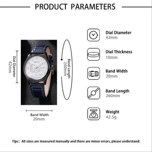 4 pièces Bracelets et <span class=keywords><strong>montre</strong></span> à Quartz bleu <span class=keywords><strong>Chic</strong></span> à pointeur rond pour <span class=keywords><strong>homme</strong></span> CC008 - Product Image 4