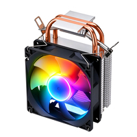 2 Pipa Panas Pendingin Udara CPU 90mm Ventilador Kuhler 4Pin Kipas Pendingin Heatsink untuk Prosesor Soket 115X 1200 1700 AM4/5 Radiator