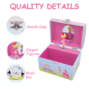 Elegante Joyero Musical Princesa <span class=keywords><strong>de</strong></span> Fábrica Jakos - Regalo Perfecto para Cumpleaños, Navidad y Festividades <span class=keywords><strong>de</strong></span> <span class=keywords><strong>Niñas</strong></span>, Caja Musical <span class=keywords><strong>de</strong></span> Madera - Product Image 3