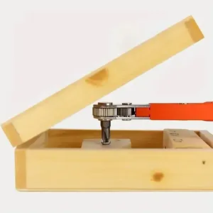 Góc bên phải Ratchet cờ lê tuốc nơ vít ổ cắm Nut Set Metric vít điều khiển bit <span class=keywords><strong>1</strong></span>/<span class=keywords><strong>4</strong></span> hình lục giác xử lý ổ đĩa Torx khe cắm tay công cụ 90 - Product Image 5
