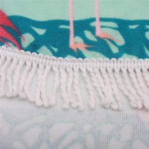 Doux éponge épaisse frange grande <span class=keywords><strong>serviette</strong></span> de plage ronde couverture avec élastique - Product Image 2
