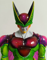 Figurine Manga de grande taille 42 cm, DRAGON BAII Cell, Super Saiyan à double tête, Figura PVC, figurine d'anime, jouets