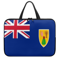 Sac pour ordinateur portable avec drapeau des Îles Vierges (États-Unis), étui fin et étanche avec fermeture éclair de qualité supérieure, sac portable pour tablettes