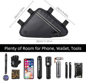 Muestra Gratuita: Bolsa de Bicicleta Transpirable y Ligera para Almacenamiento en el Tubo Superior, con Diseño Ajustable en Material Oxford - Product Image 4