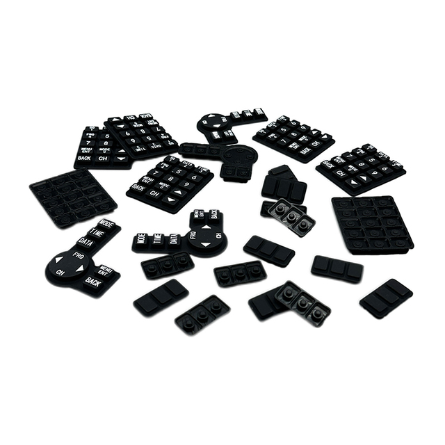 Factory Wholesale Custom Printed Silicone Rubber Keypad Conductive Button Pad for Remote Control and Electronic Devices OEM