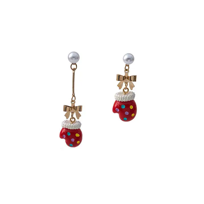 Fashion Christmas Series Jewelry Xmas Charms Earring Christmas Tree Socks Snowflake Earrings for Women Gift