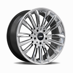 ล้ออัลลอย LS8146 ขนาด 5x114.3 5x120 5x112 19 นิ้ว โครเมียม ลายหลายก้าน ขอบฟอร์จ สำหรับ BMW Audi VW Golf - Product Image 1