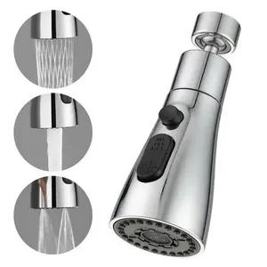 Buse de robinet anti-éclaboussures rotative à 3 fonctions et à 360 degrés
