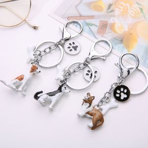 Porte-clés 3D en métal en gros, pendentif chien, chiot, Corgi, Berger, Beagle, souvenir animal de compagnie, décoration de sac - Product Image 3