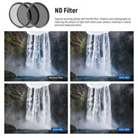Filtres d'objectif pour caméra NEEWER (rapprochement) (+1/+2/+4/+10) 49 mm ND/CPL/UV/FLD/rapprochement et kit d'accessoires pour objectif avec ND2 ND4 ND8